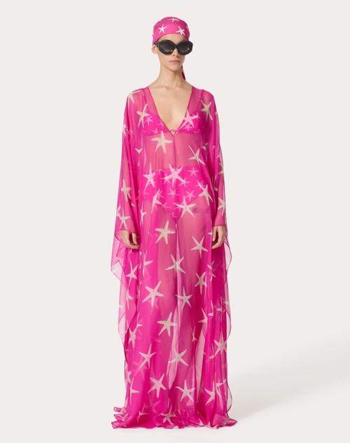 Red Valentino ABITO DA SERA IN CHIFFON STARFISH Vendita Economica