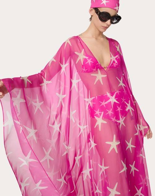 Red Valentino ABITO DA SERA IN CHIFFON STARFISH Vendita Economica