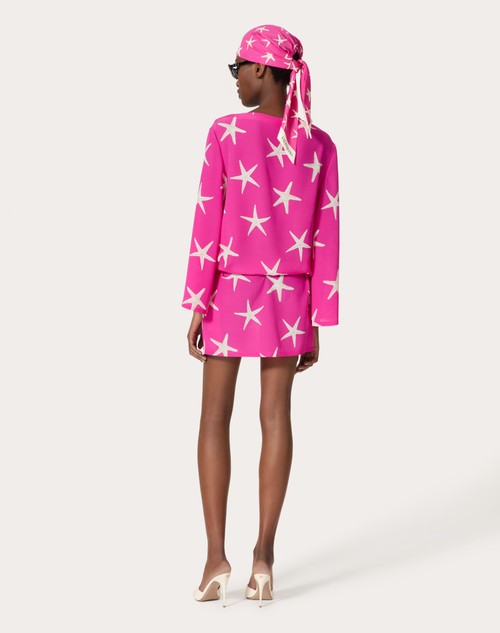 Red Valentino ABITO CORTO IN CREPE DE CHINE STARFISH I Più Venduti