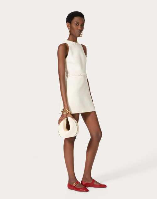 Red Valentino ABITO CORTO IN CREPE COUTURE In Saldo