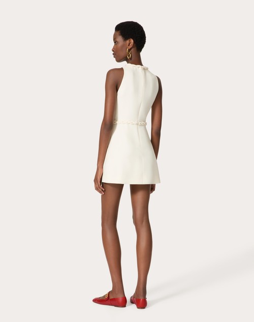 Red Valentino ABITO CORTO IN CREPE COUTURE In Saldo