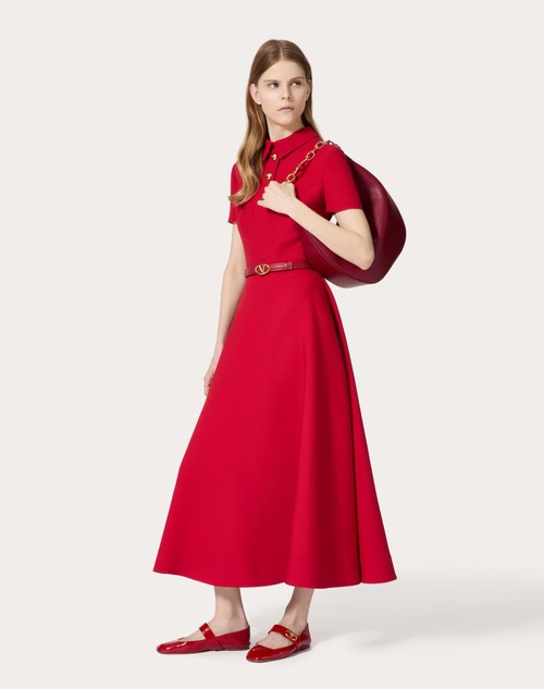 Red Valentino ABITO MIDI IN CREPE COUTURE 2025