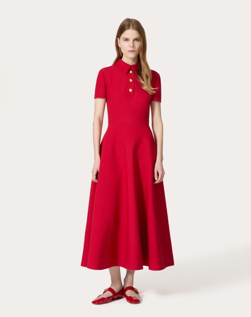 Red Valentino ABITO MIDI IN CREPE COUTURE 2025