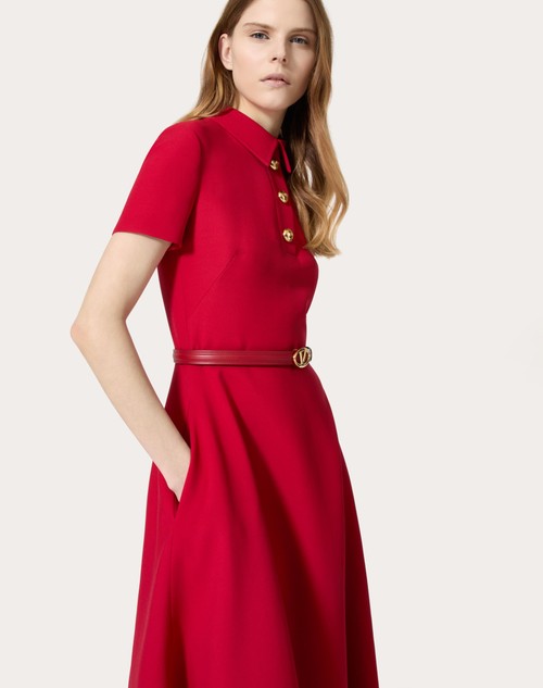 Red Valentino ABITO MIDI IN CREPE COUTURE 2025