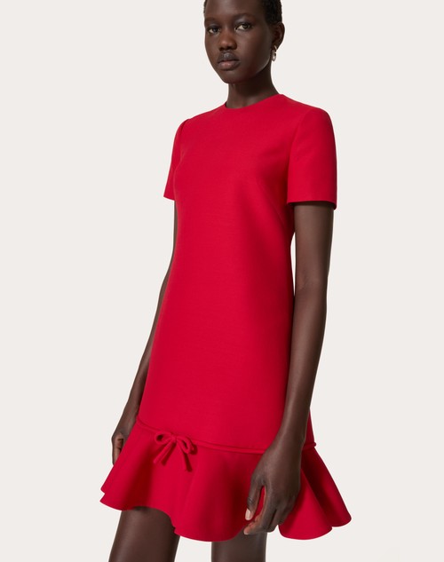 Red Valentino ABITO CORTO IN CREPE COUTURE Vendita