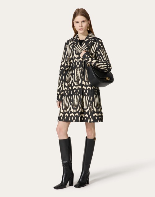 Red Valentino CAPPOTTO IN VALENTINO WILDPRINT 98 Vendita Calda