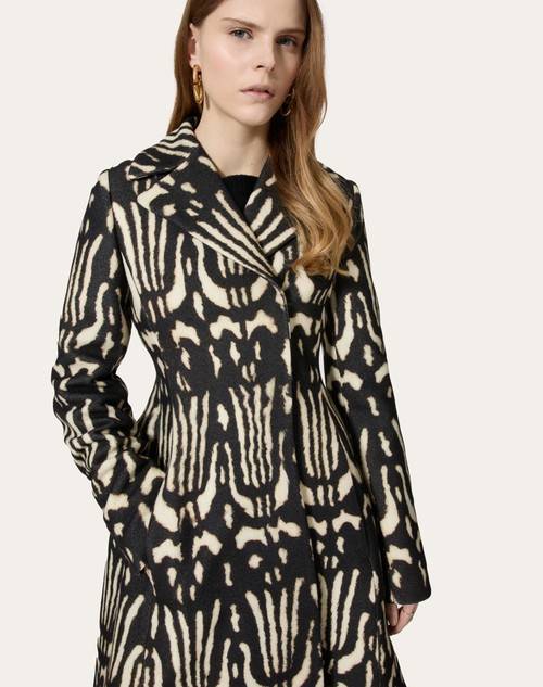 Red Valentino CAPPOTTO IN VALENTINO WILDPRINT 98 Vendita Calda