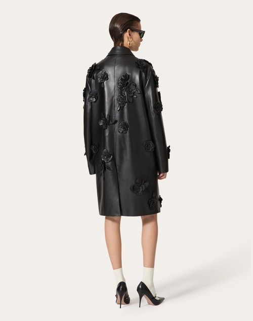 Red Valentino CAPPOTTO IN NAPPA RICAMATO Vendita Economica