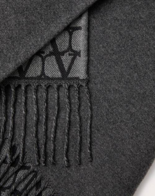 Red Valentino PONCHO DOUBLE TOILE ICONOGRAPHE IN LANA, SETA E CACHEMIRE Qualità