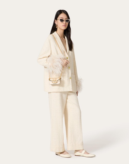 Red Valentino GIACCA IN DELICATE TWEED Soddisfazione Garantita