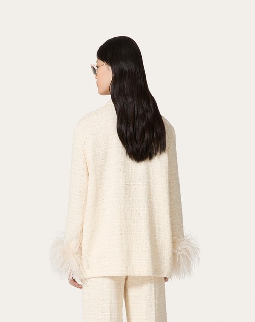 Red Valentino GIACCA IN DELICATE TWEED Soddisfazione Garantita