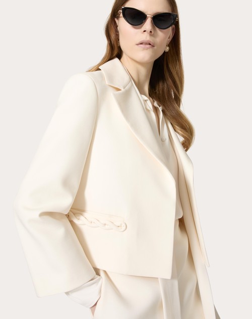 Red Valentino GIACCA IN CREPE COUTURE Qualità Garantita