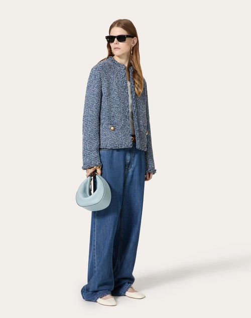 Red Valentino GIACCA IN DENIM TEXTURED TWEED Acquista Ora