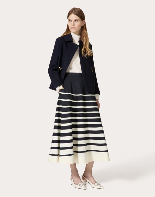 Red Valentino CABAN IN TEXTURE DOUBLE CREPE Consegna Veloce