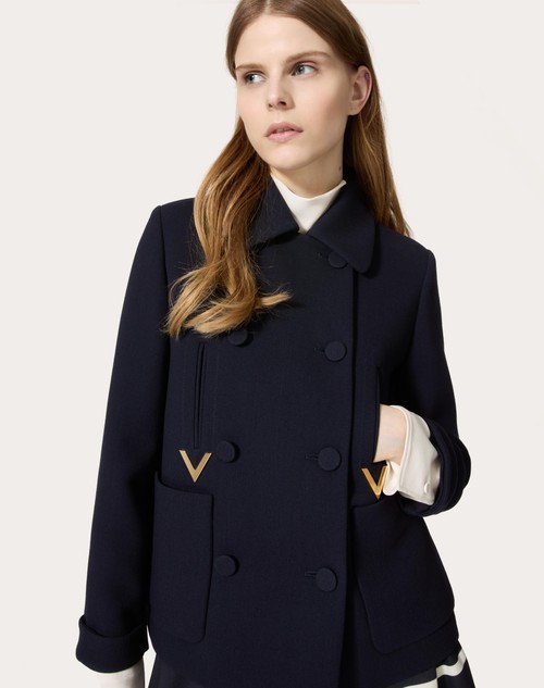 Red Valentino CABAN IN TEXTURE DOUBLE CREPE Consegna Veloce