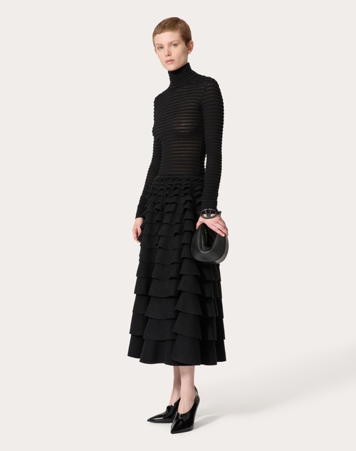 Red Valentino MAGLIA IN VISCOSA E LANA Sconto