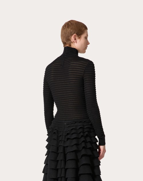 Red Valentino MAGLIA IN VISCOSA E LANA Sconto