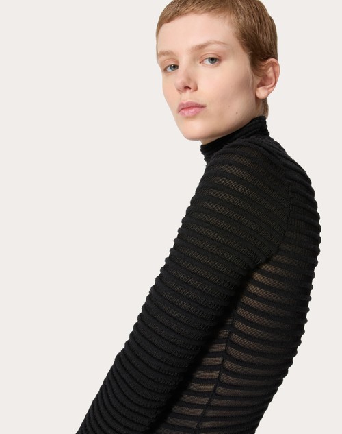 Red Valentino MAGLIA IN VISCOSA E LANA Sconto