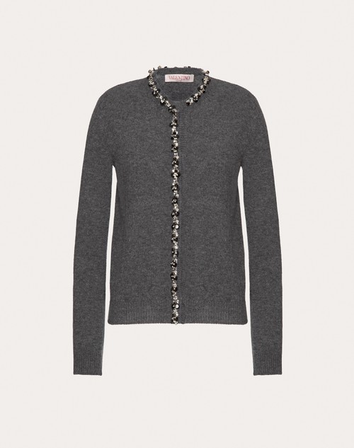 Red Valentino CARDIGAN IN LANA RICAMATO