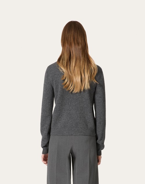 Red Valentino CARDIGAN IN LANA RICAMATO Outlet