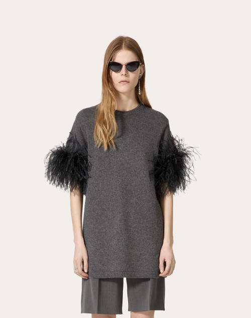 Red Valentino MAGLIA IN LANA CON PIUME Offerte