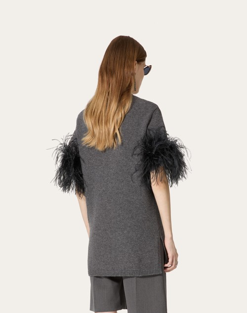Red Valentino MAGLIA IN LANA CON PIUME Offerte