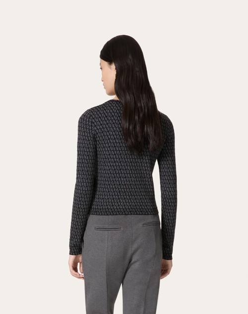Red Valentino CARDIGAN IN LANA JACQUARD TOILE ICONOGRAPHE Hotsell