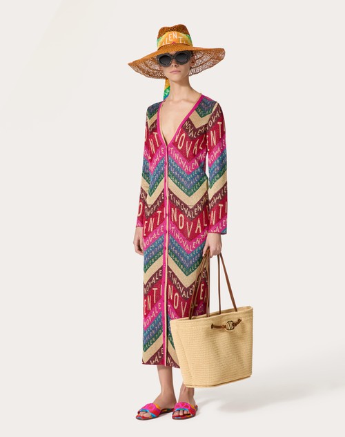 Red Valentino CARDIGAN IN LUREX VALENTINO CHEVRON I Più Venduti