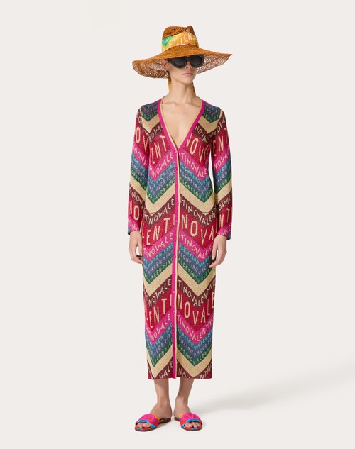 Red Valentino CARDIGAN IN LUREX VALENTINO CHEVRON I Più Venduti