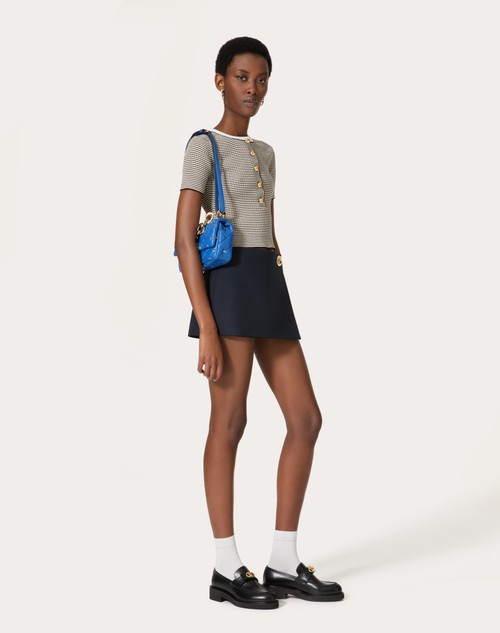 Red Valentino MAGLIA IN COTONE E LUREX Nuova