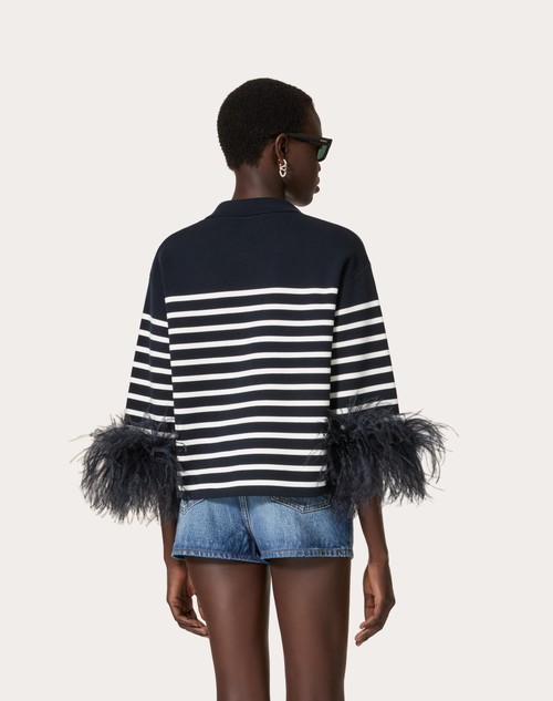 Red Valentino MAGLIA IN COTONE CON PIUME Italy