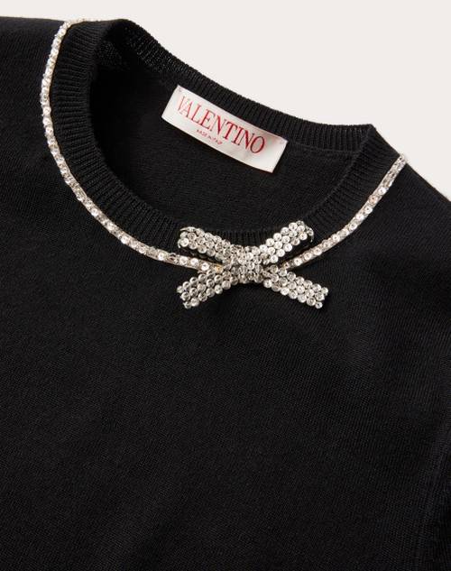 Red Valentino MAGLIA IN LANA RICAMATA Vendita