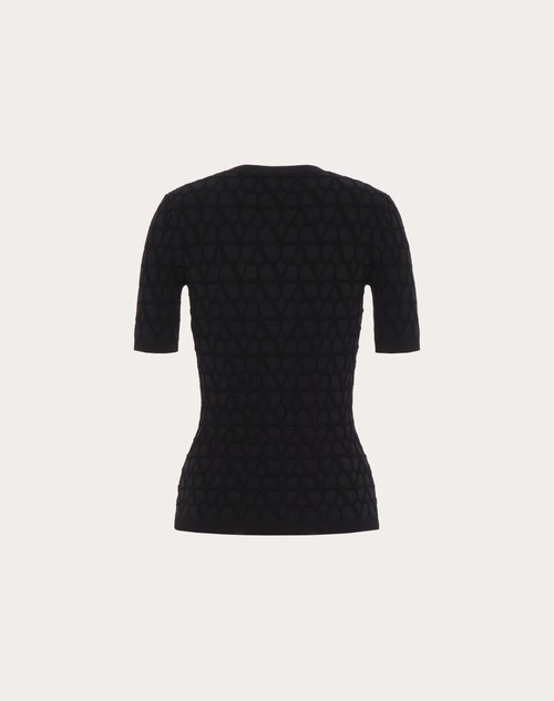 Red Valentino MAGLIA IN STRETCHED VISCOSE TOILE ICONOGRAPHE Promozione