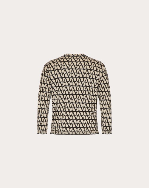 Red Valentino CARDIGAN IN LANA TOILE ICONOGRAPHE Pezzi Unici
