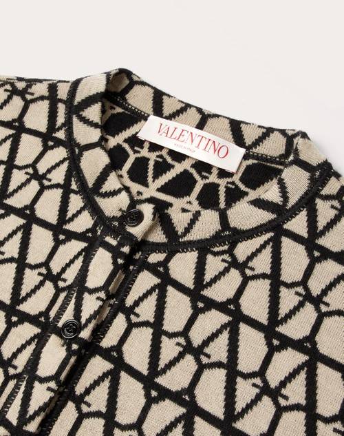 Red Valentino CARDIGAN IN LANA TOILE ICONOGRAPHE Pezzi Unici
