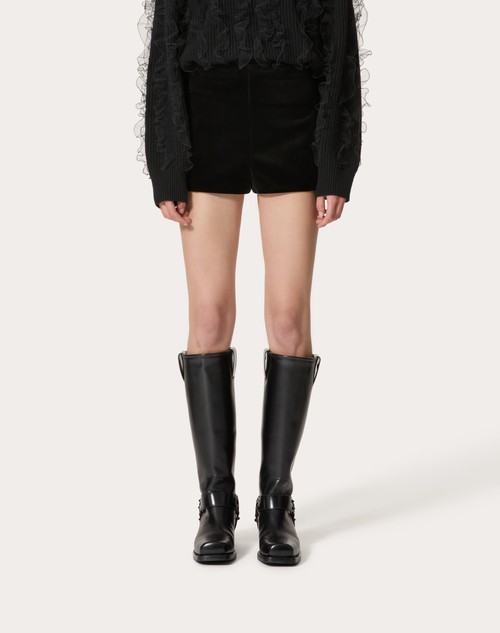 Red Valentino SHORT IN VELLUTO Prezzo Ridotto
