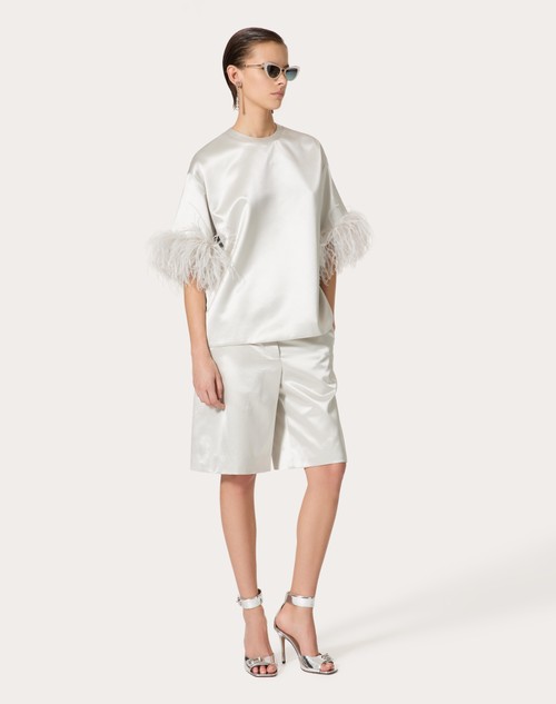 Red Valentino BERMUDA IN SATIN DE SOIE Presa