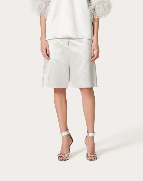 Red Valentino BERMUDA IN SATIN DE SOIE Presa