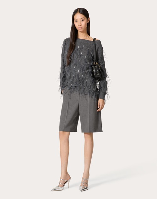 Red Valentino BERMUDA IN ACTIVE GABARDINE Sconto