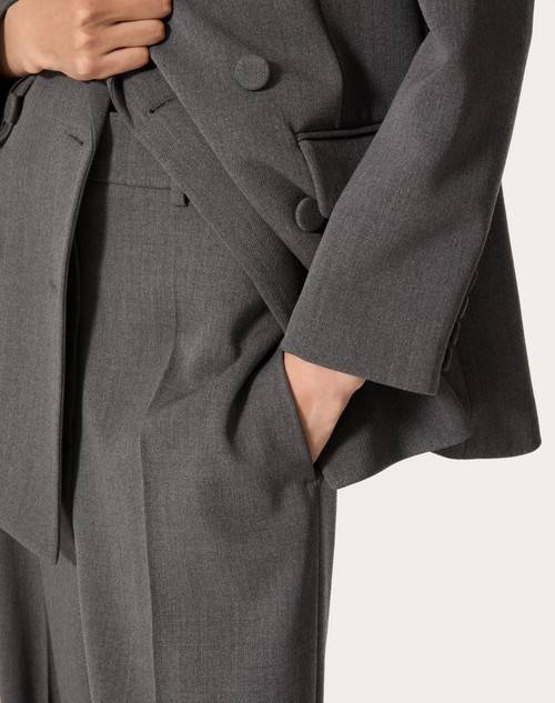 Red Valentino PANTALONI IN ACTIVE GABARDINE Offerta
