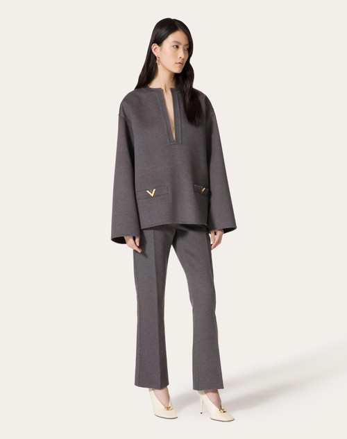 Red Valentino PANTALONI IN COMPACT DRAP Economico