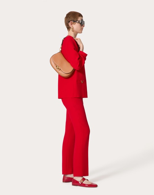 Red Valentino PANTALONI IN CADY COUTURE Saldi Di Fabbrica