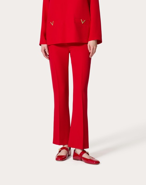 Red Valentino PANTALONI IN CADY COUTURE Saldi Di Fabbrica