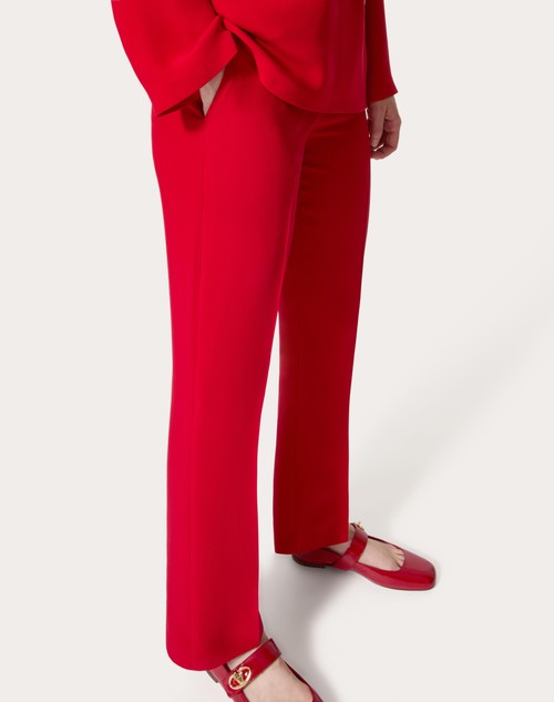 Red Valentino PANTALONI IN CADY COUTURE Saldi Di Fabbrica