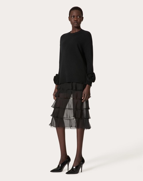 Red Valentino GONNA IN CHIFFON Qualità