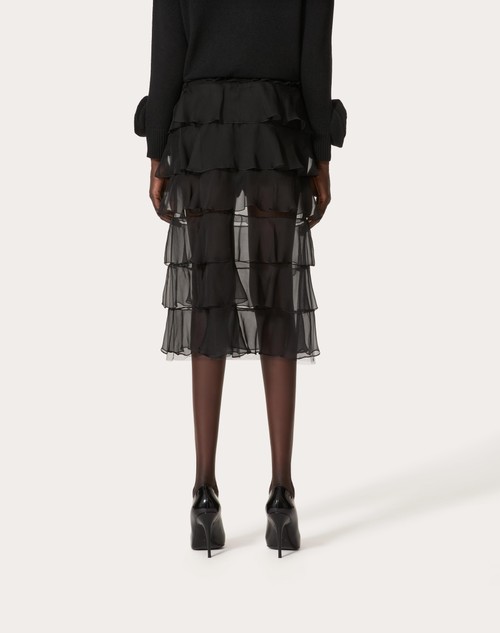 Red Valentino GONNA IN CHIFFON Qualità