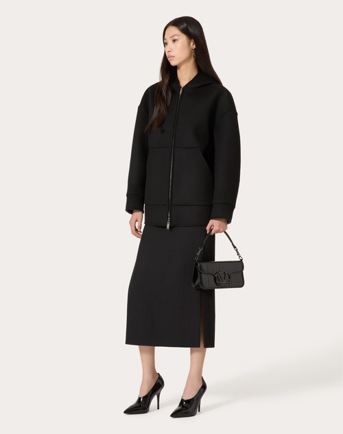 Red Valentino GONNA MIDI IN GRISAILLE Vendita