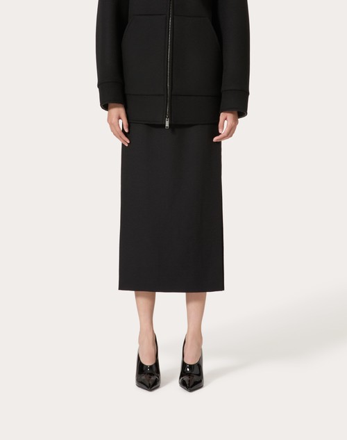 Red Valentino GONNA MIDI IN GRISAILLE Vendita