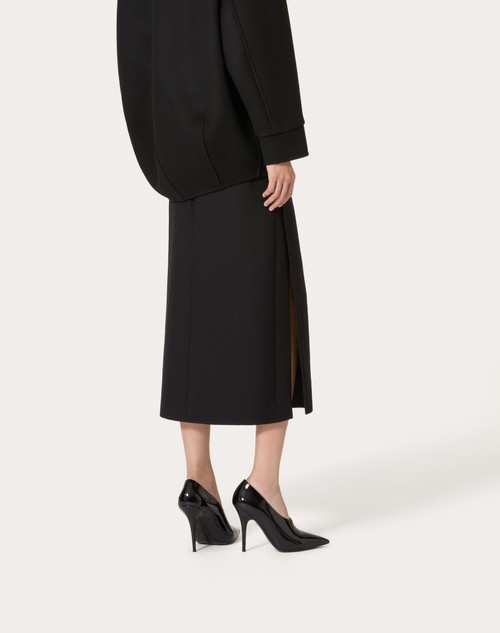Red Valentino GONNA MIDI IN GRISAILLE Vendita
