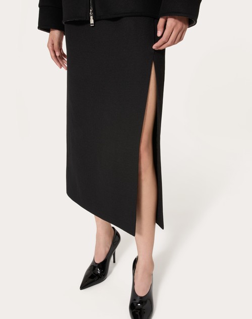 Red Valentino GONNA MIDI IN GRISAILLE Vendita
